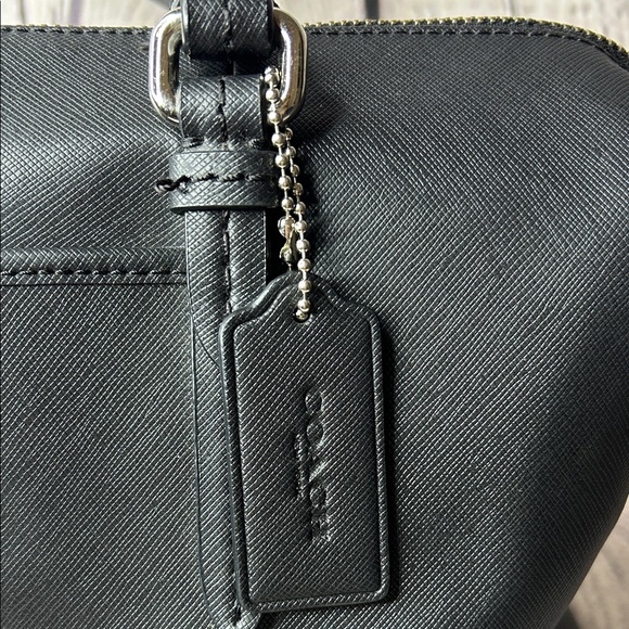 Coach Nancy satchel bag black leather - Picture 7 of 12
